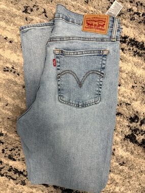 Levi's Light Blue Wedgie Straight Denim Jeans